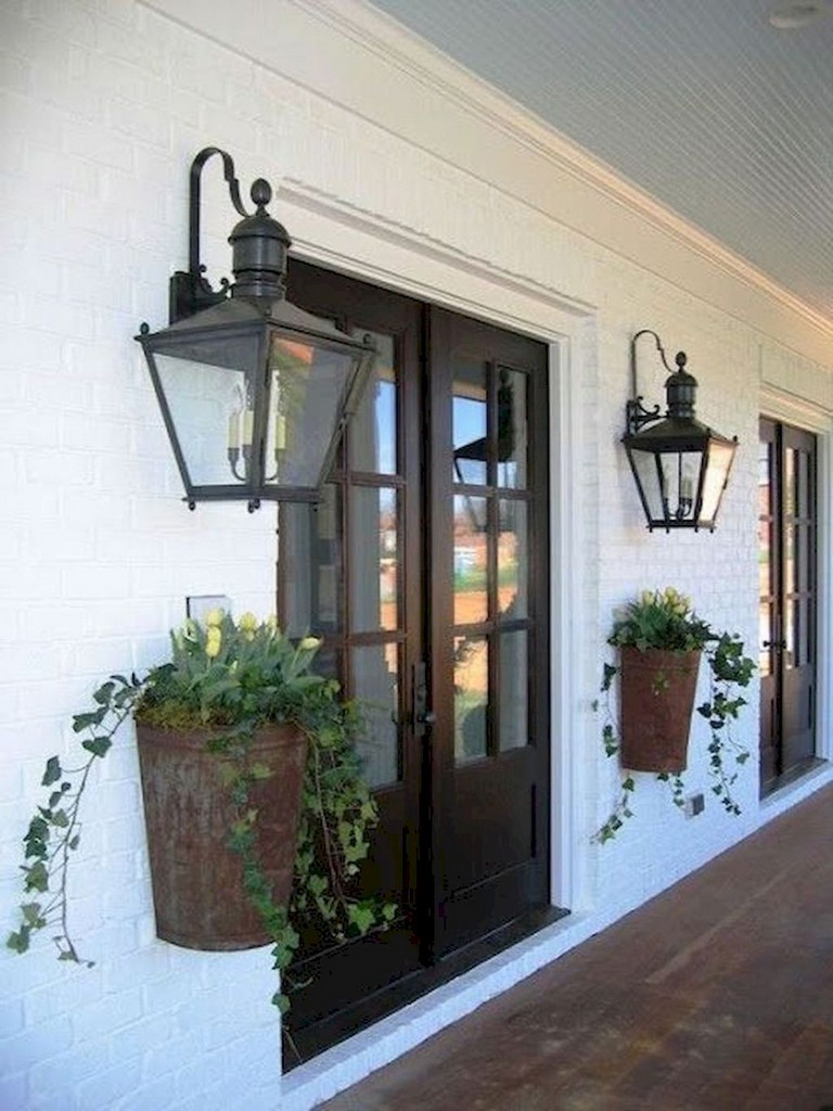 porch farmhouse decorating exterior light modern outdoor decor lighting fixtures amazing farm familideas