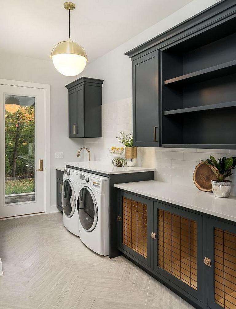 31+ Top Modern Farmhouse Laundry Room Design Ideas Reveal Efficiency ...