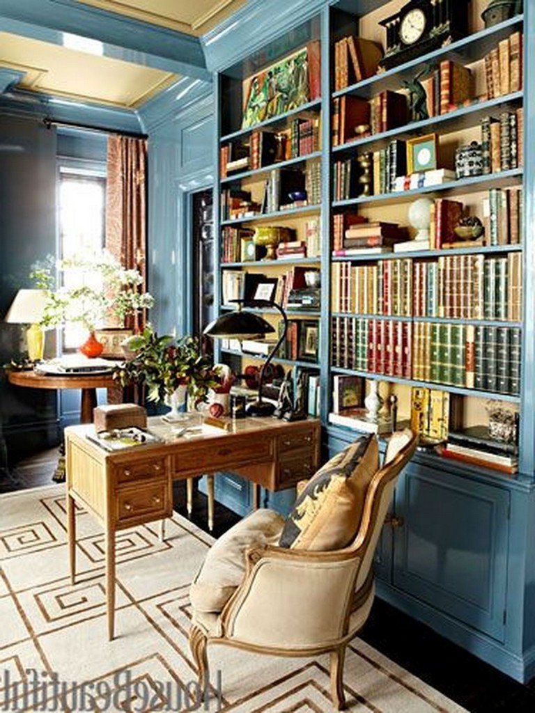 38+ The Top Home Library Design Ideas With Rustic Style - Page 39 of 40